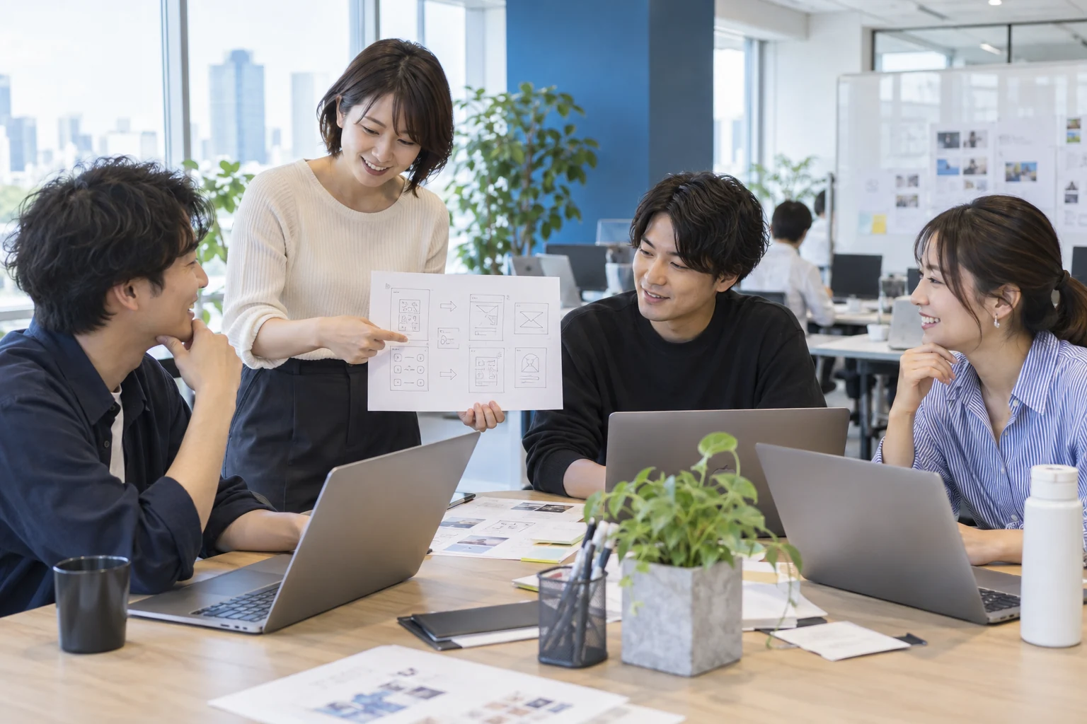 一般企業・採用のAI生成イメージ